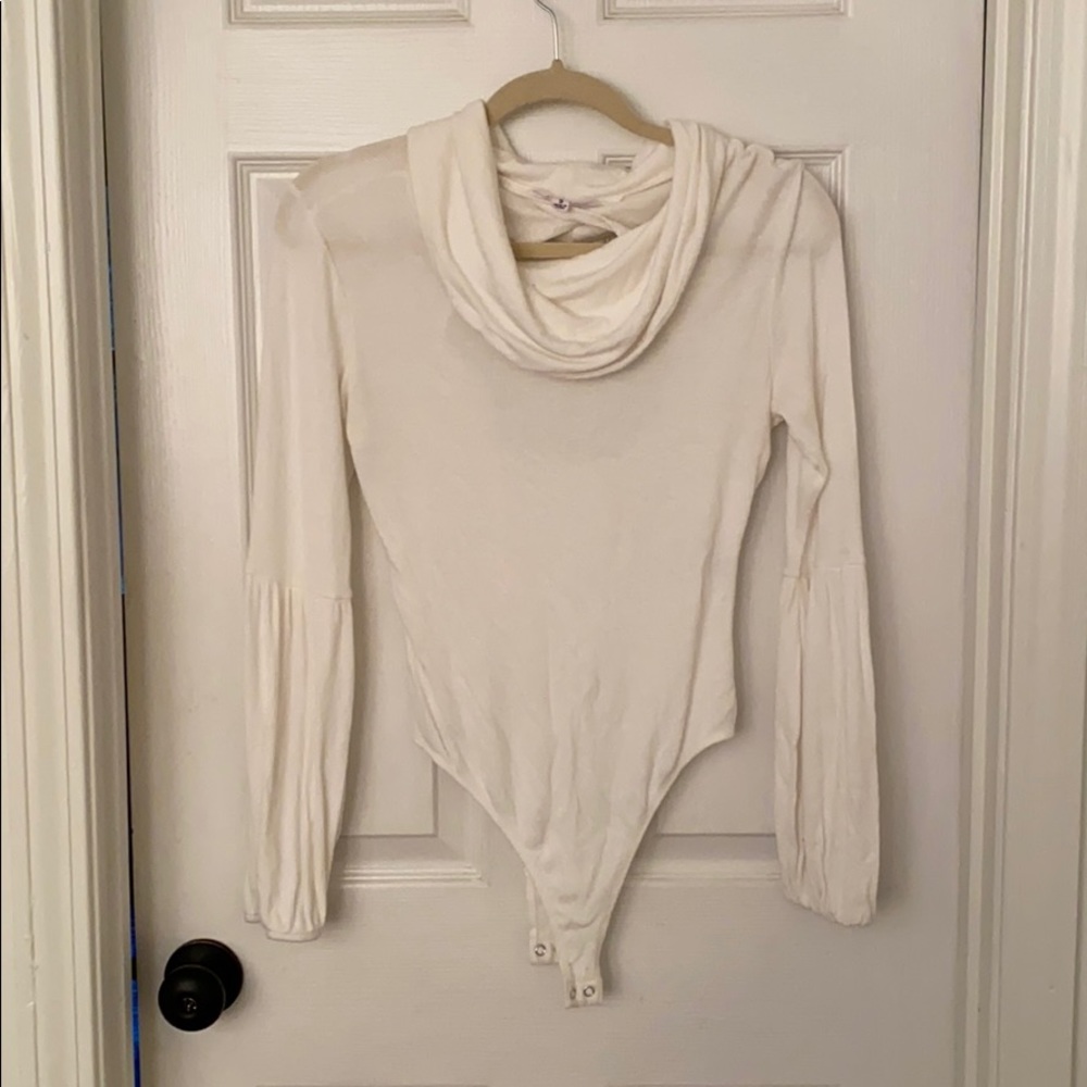 Cream long sleeve bodysuit by Jack
